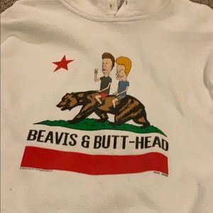 Mens Beavis & Butt-head hoodie size xl